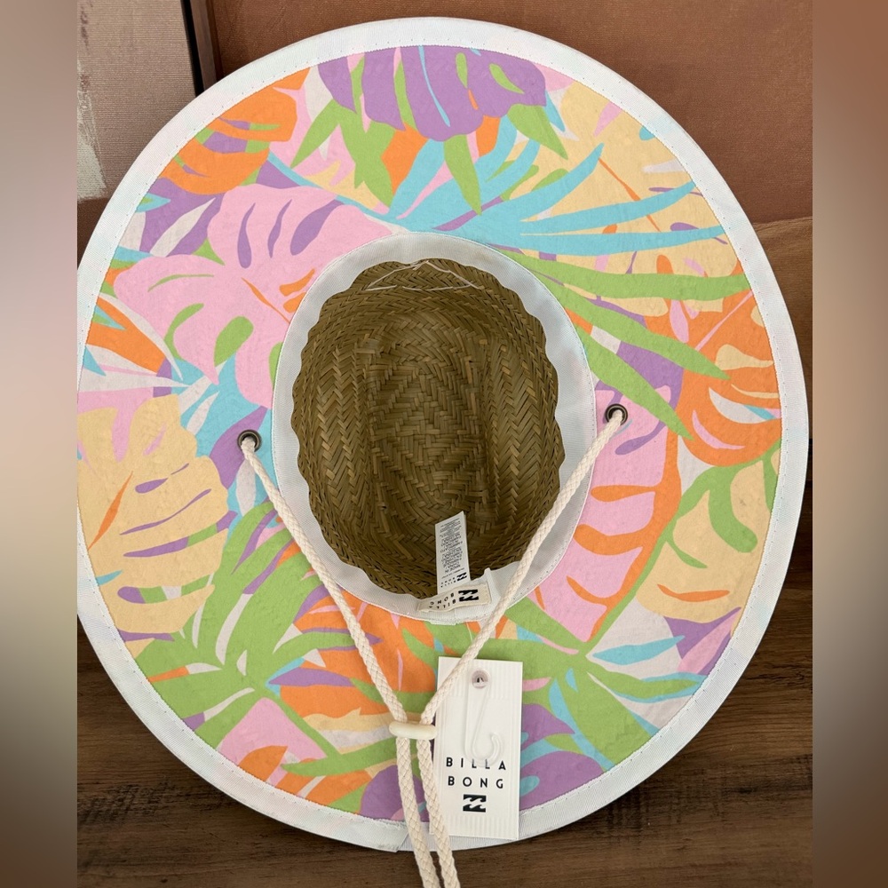 Billabong Straw Hat Tropical NWT - Picture 2 of 5